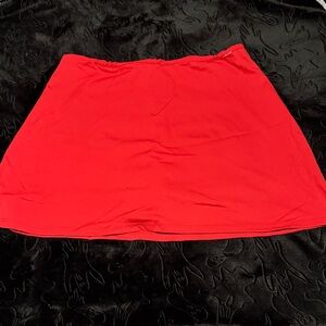Stradivarius Red Mini Skirt